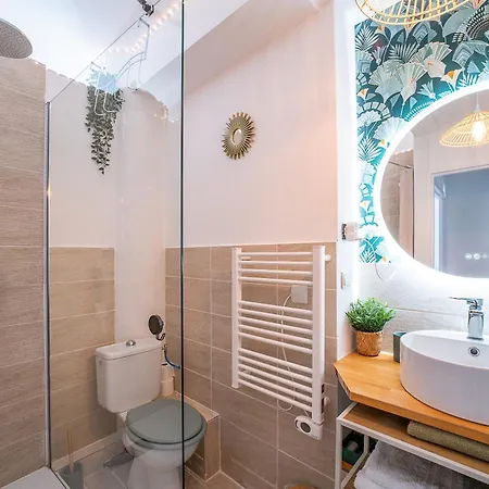 아파트 Le Cosy Perpignan Centre, Fully Air Conditioned Apartment , 2 Rooms, 2 Bathrooms, Free Wifi, Free Parking, Lift, Central 페르피냥