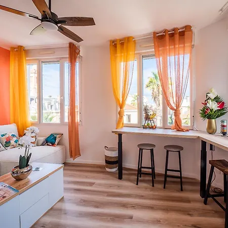 Le Cosy Perpignan Centre, Fully Air Conditioned Apartment , 2 Rooms, 2 Bathrooms, Free Wifi, Free Parking, Lift, Central 페르피냥