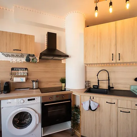 Le Cosy Perpignan Centre, Fully Air Conditioned Apartment , 2 Rooms, 2 Bathrooms, Free Wifi, Free Parking, Lift, Central 페르피냥